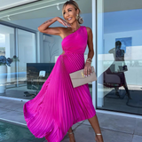 Celeste – Rochie Maxi Elegantă cu Un Umăr