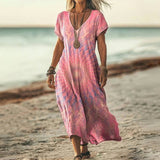 Elisabeta – Rochie vaporoasă batik