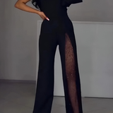 Ines - Salopetă Modernă cu Pantaloni Largi