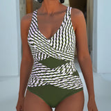 Adela – Costum de baie cu design încrucișat pentru vacanțe elegante