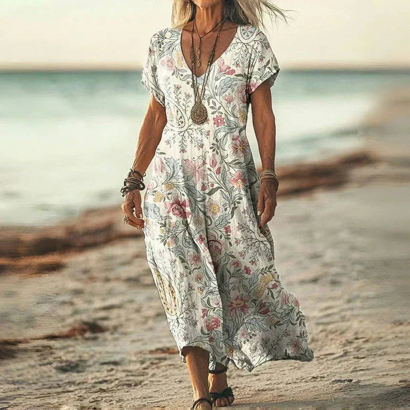 Elisabeta – Rochie vaporoasă batik
