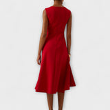 Juliette – Rochie midi drapată asimetric