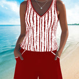 Petronela – Costum de baie casual cu imprimeu