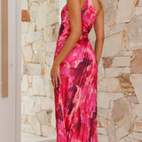 Stela – Rochie maxi cu decupaje asimetrice