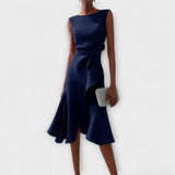 Juliette – Rochie midi drapată asimetric