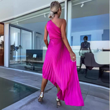 Celeste – Rochie Maxi Elegantă cu Un Umăr