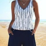 Petronela – Costum de baie casual cu imprimeu
