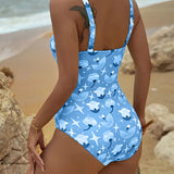 Clara – Costum de baie întreg cu imprimeu