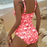 Clara – Costum de baie întreg cu imprimeu