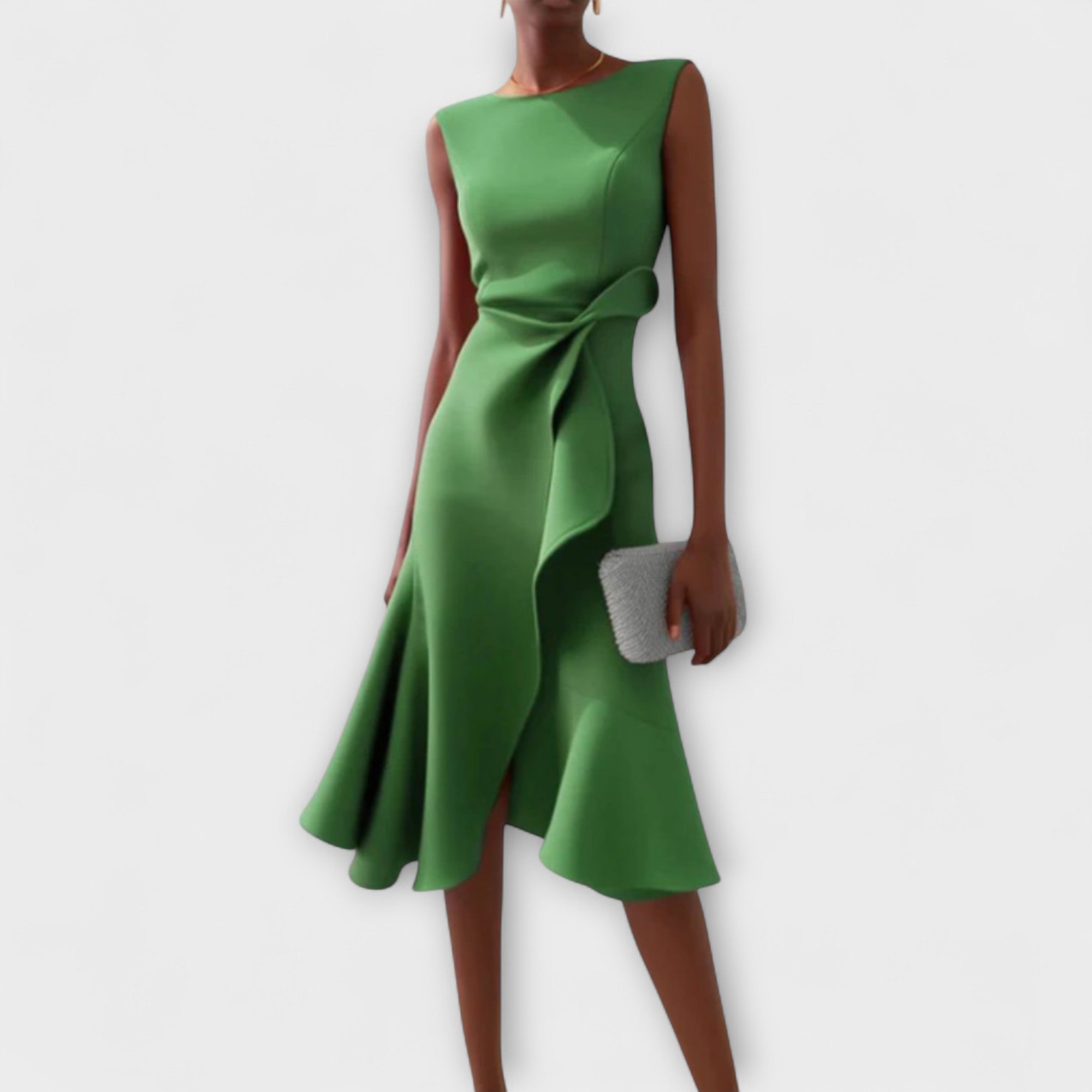 Juliette – Rochie midi drapată asimetric