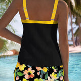 Matilda – Costum de baie din două piese, tankini cu pantaloni