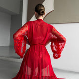 Keira | Kimono din Dantelă Transparentă