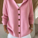 Fleur | Cardigan moale cu glugă