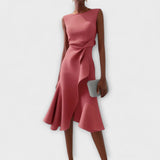 Juliette – Rochie midi drapată asimetric