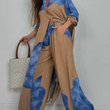 Ileana – Compleu Chic Estival Cu Imprimeu Patchwork
