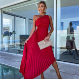 Celeste – Rochie Maxi Elegantă cu Un Umăr