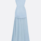 Molly | Rochie lungă plisată