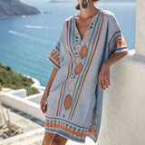Daniela – Rochie Caftan herbier d'azur