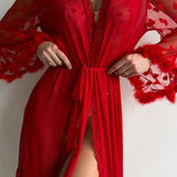 Keira | Kimono din Dantelă Transparentă