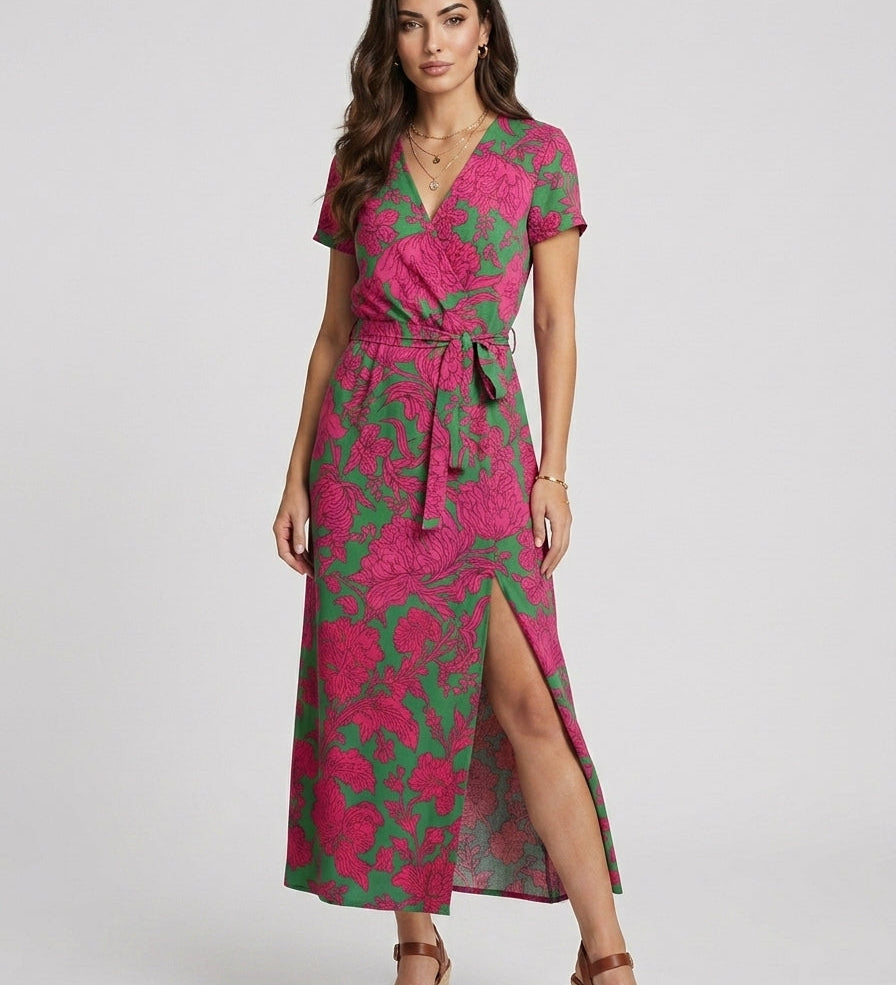Andreea – Rochie fluidă cu imprimeu