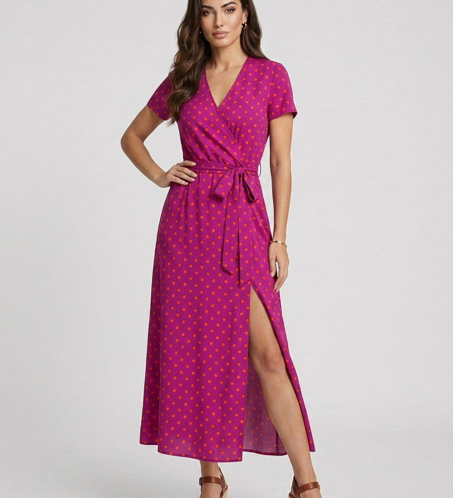 Andreea – Rochie fluidă cu imprimeu