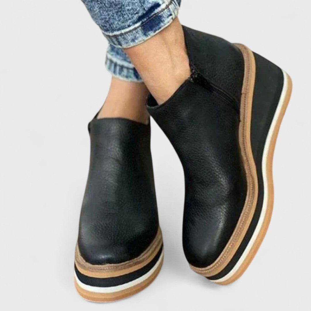 Alina – Botine din piele ecologică