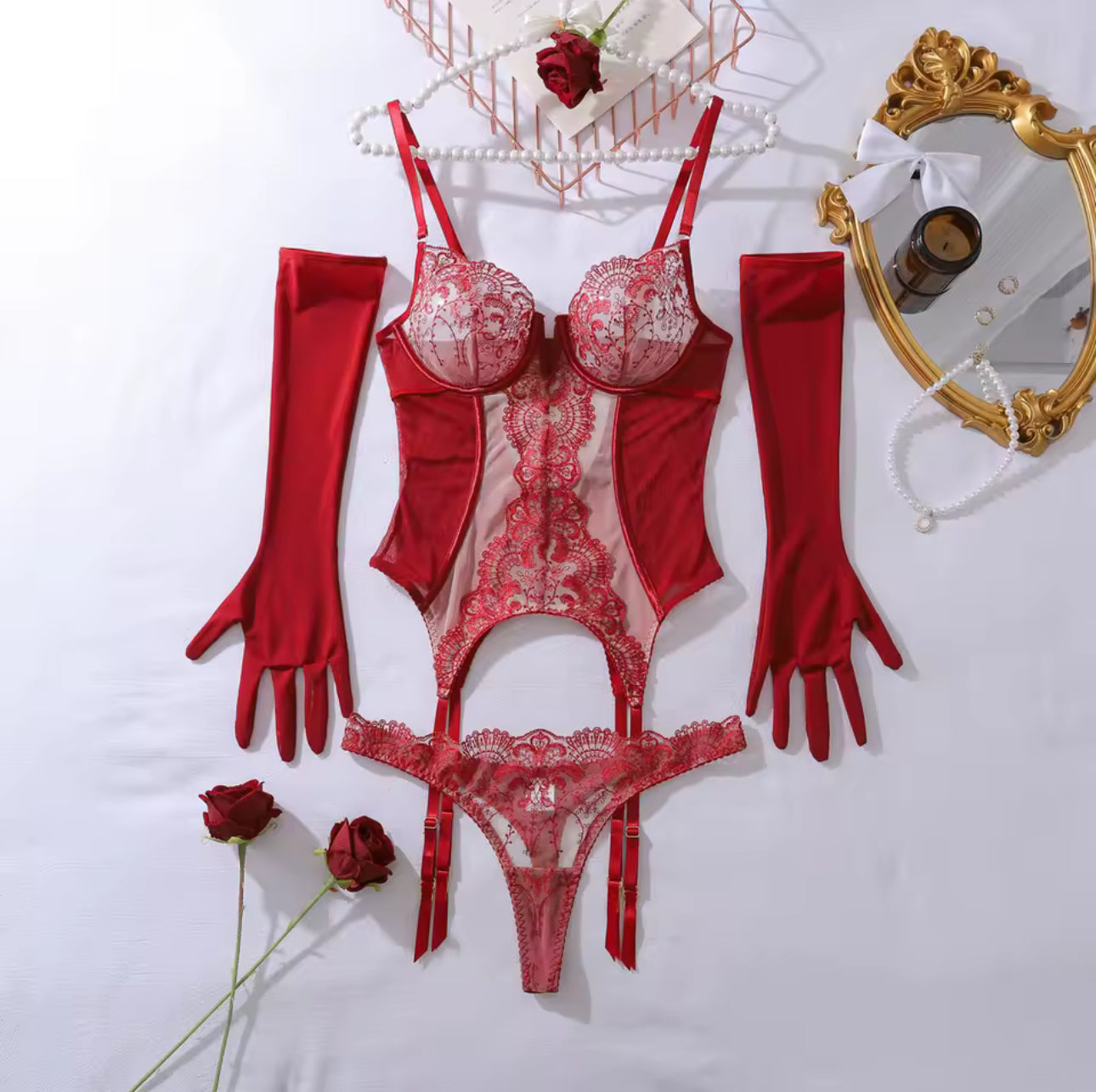 Mila | Set de Lenjerie din Dantelă de Lux