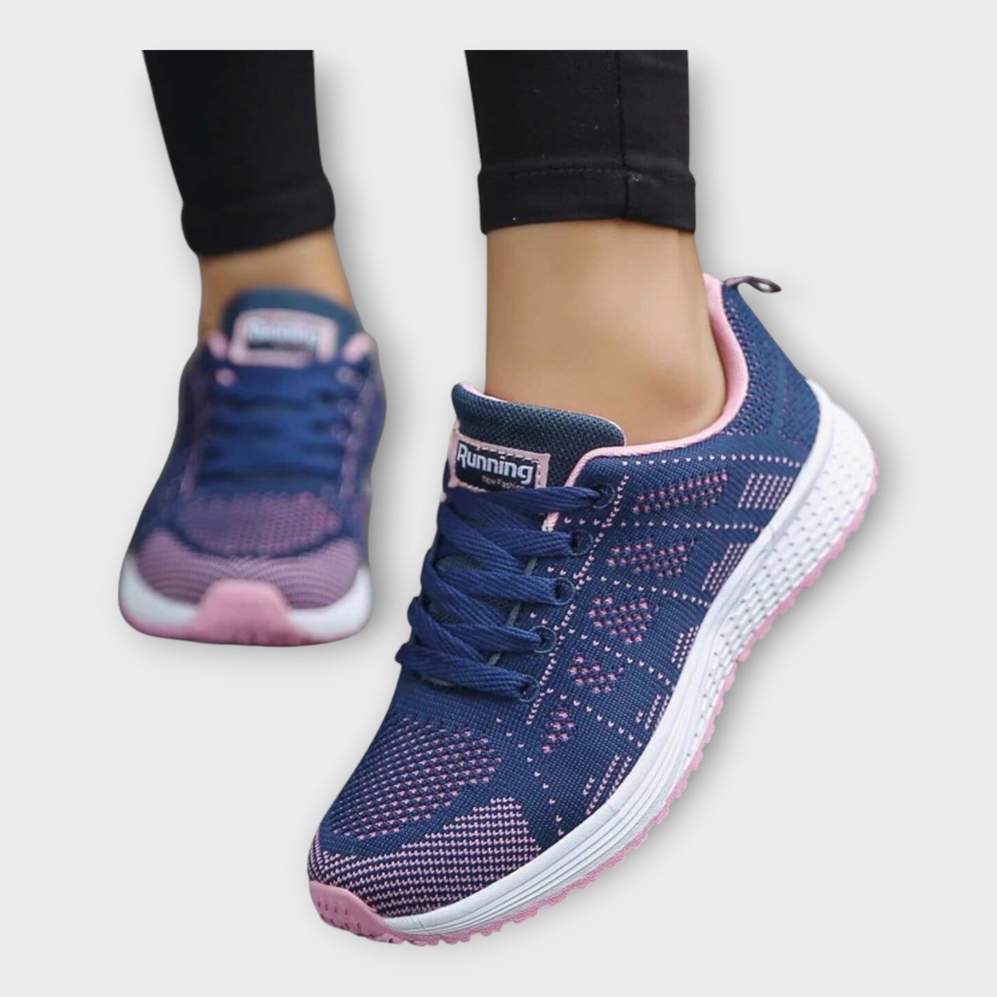 Pantofi sport cu strat superior din plasă și talpă antiderapantă