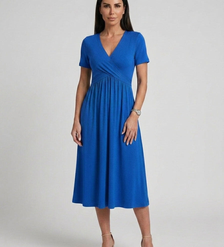 Georgeta – Rochie cu decolteu în V