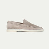Loafer Clasic Din Suede Gri Deschis