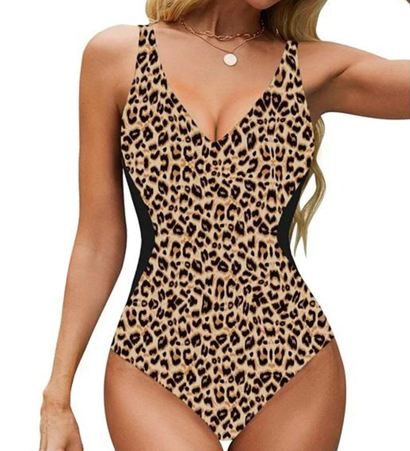 Larisa – Costum de baie dintr-o piesă cu decolteu în V pentru femei