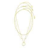 Aura - Set Coliere Suprapuse Golden Circle