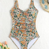 Olimpia – Costum de baie cu imprimeu floral