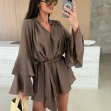 Dina – Rochie cămașă cu curea