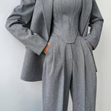 Dolce - Set de trei piese cu blazer cu dublă închidere