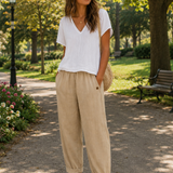 Maja - Pantaloni Lejeri din In