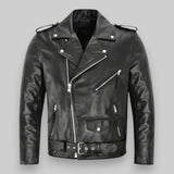Massimo | Geacă de Biker din Piele Sintetică