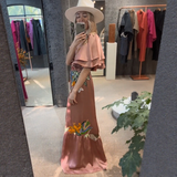 Zoe – Rochie maxi boho brodată