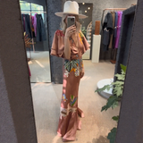 Zoe – Rochie maxi boho brodată