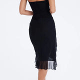 Ana-Maria – Rochie midi cu volane