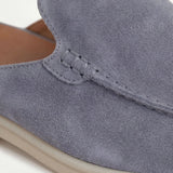 Mule Yacht din Suede Albastru Bebeluș
