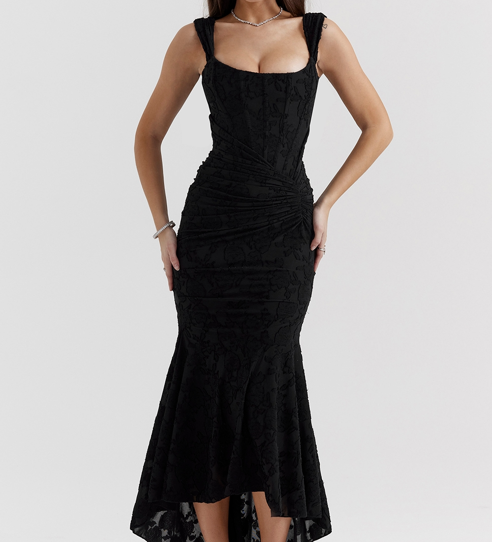 Carisia – Rochie de Damă Maxi Elegantă cu Dantelă