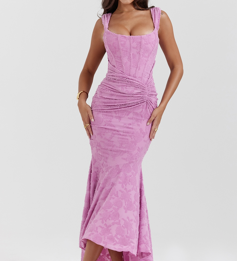 Carisia – Rochie de Damă Maxi Elegantă cu Dantelă