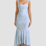 Carisia – Rochie de Damă Maxi Elegantă cu Dantelă