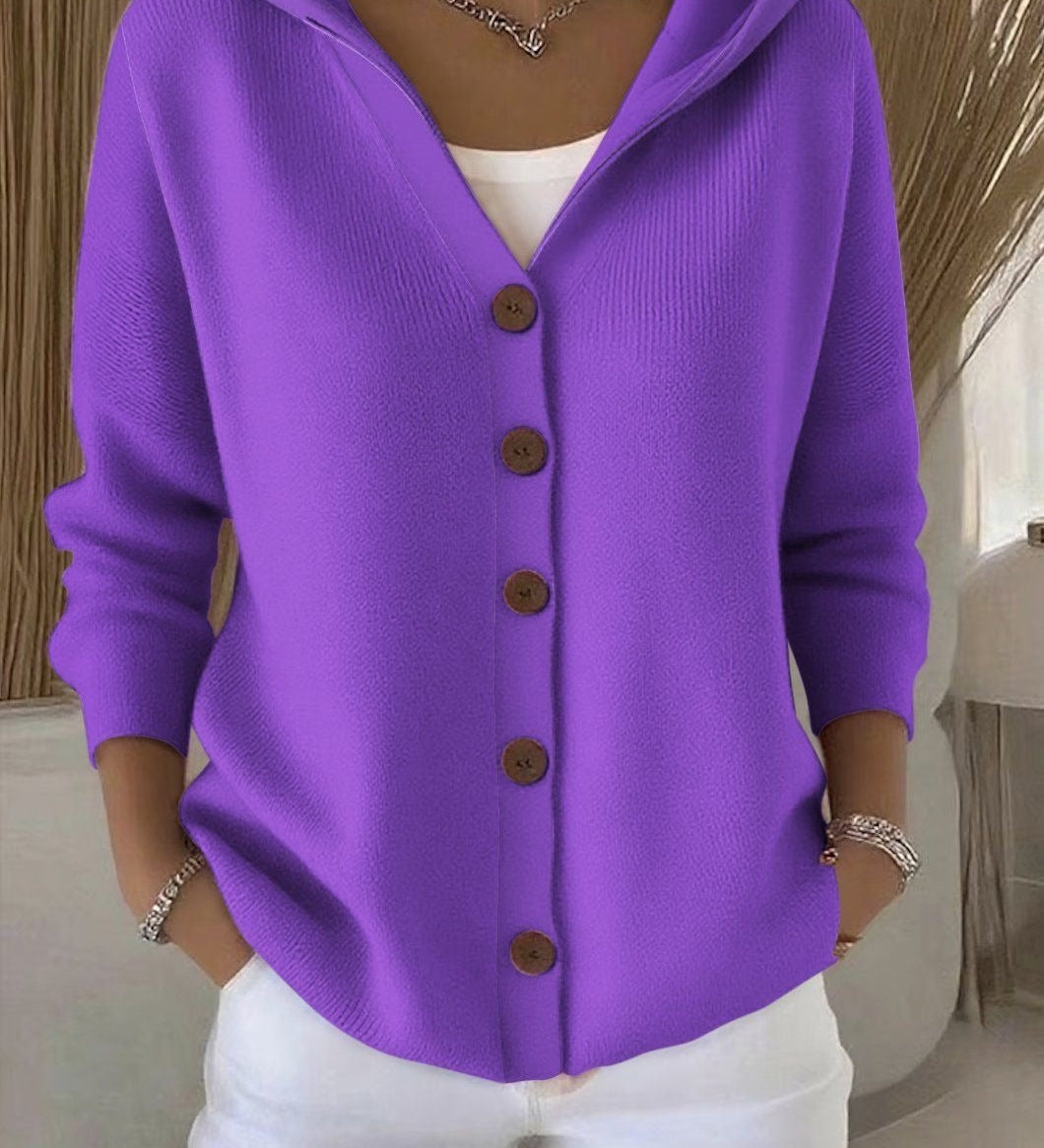 Fleur | Cardigan moale cu glugă