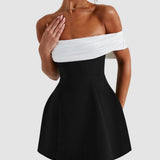 Isadora - Rochie Mini Elegantă cu Fundiță la Spate
