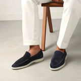Loafer Clasic din Suede Albastru Marin