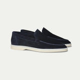 Loafer Clasic din Suede Albastru Marin