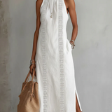 Luminița – Rochie halter ornamentală