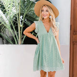 Gabriela – Rochie mini cu broderie